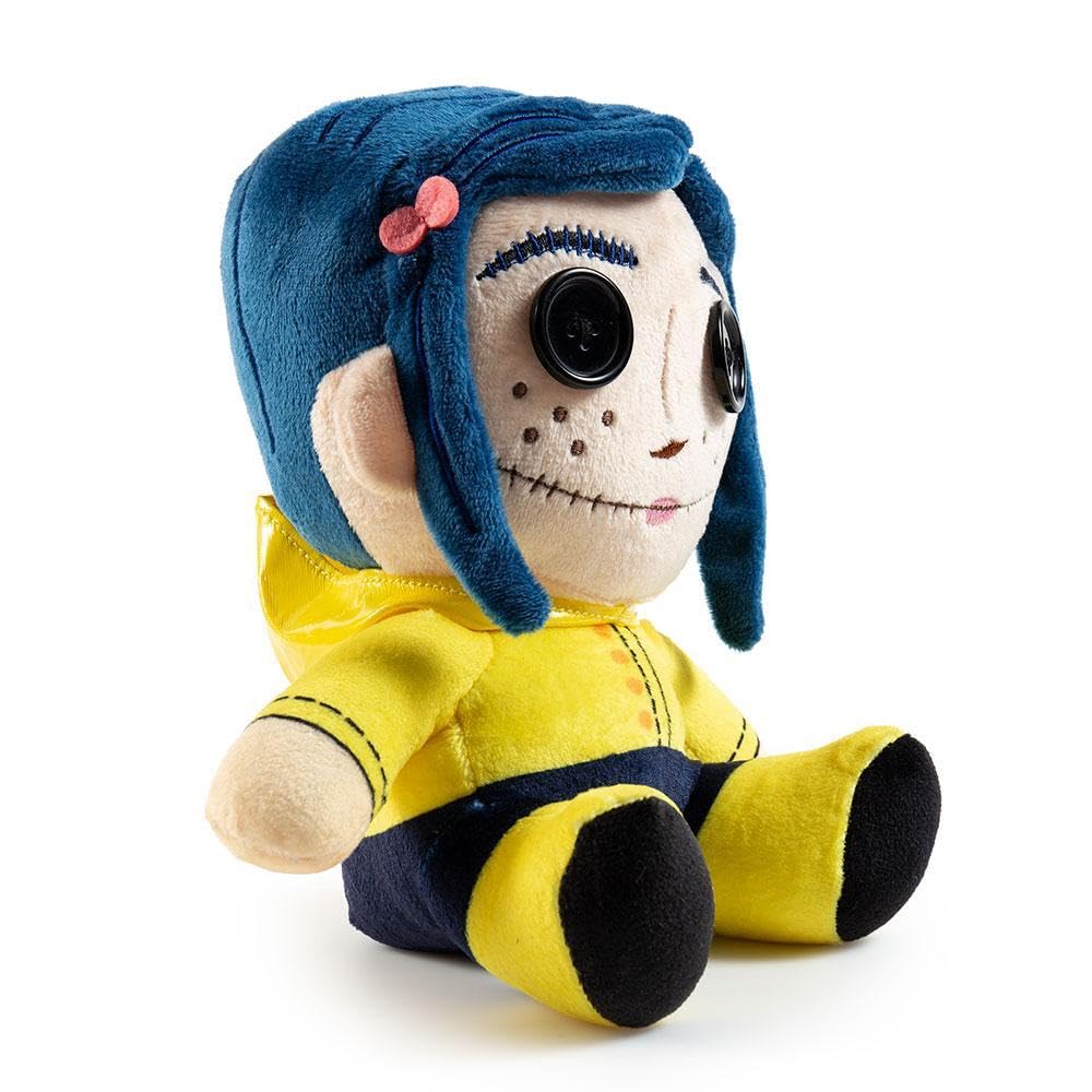 Kidrobot Coraline Phunny Plush – 7-Inch Button-Eyes Licensed Collectible