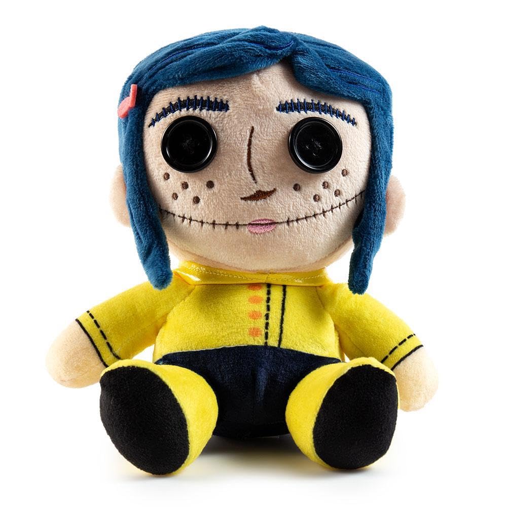 Kidrobot Coraline Phunny Plush – 7-Inch Button-Eyes Licensed Collectible