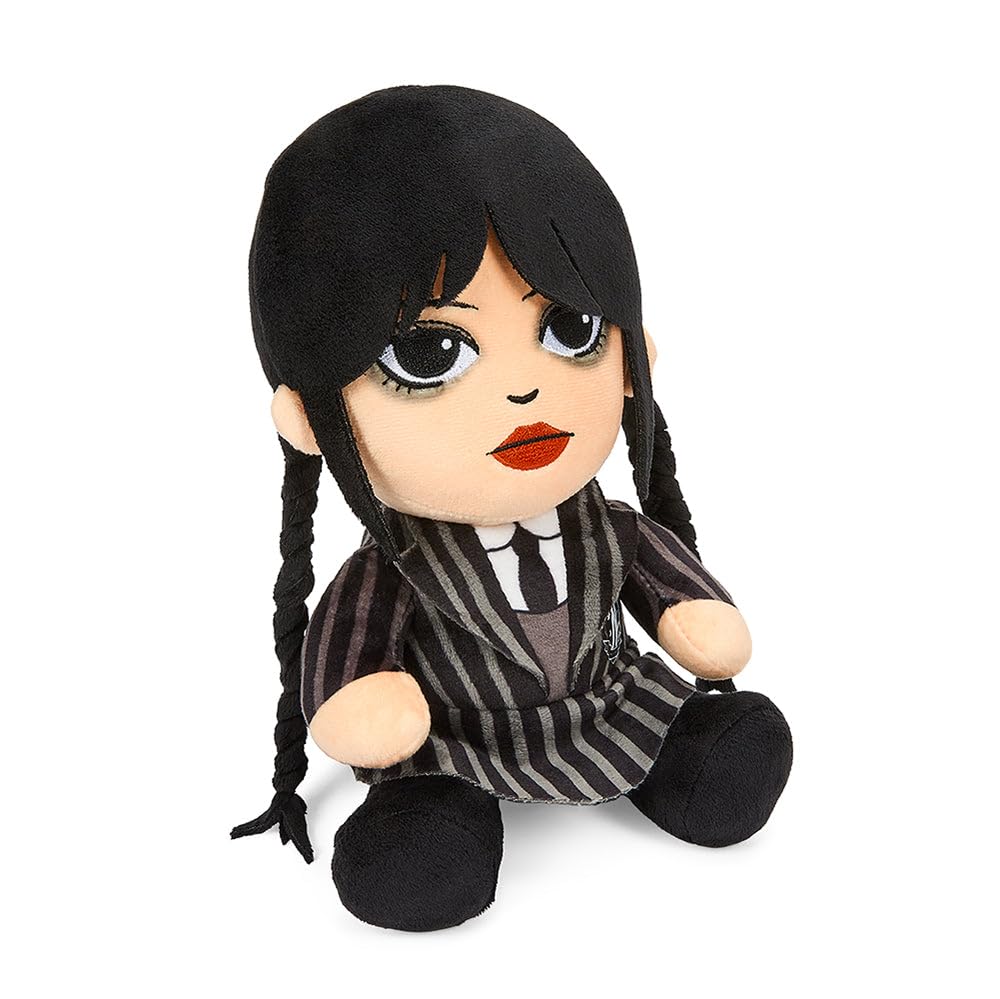 Kidrobot Wednesday Phunny Plush – 8-Inch Licensed Wednesday Addams Plush Figure
