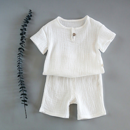 Kids' 2-Pieces Summer Set, Short Sleeve top with Shorts Set for Boys