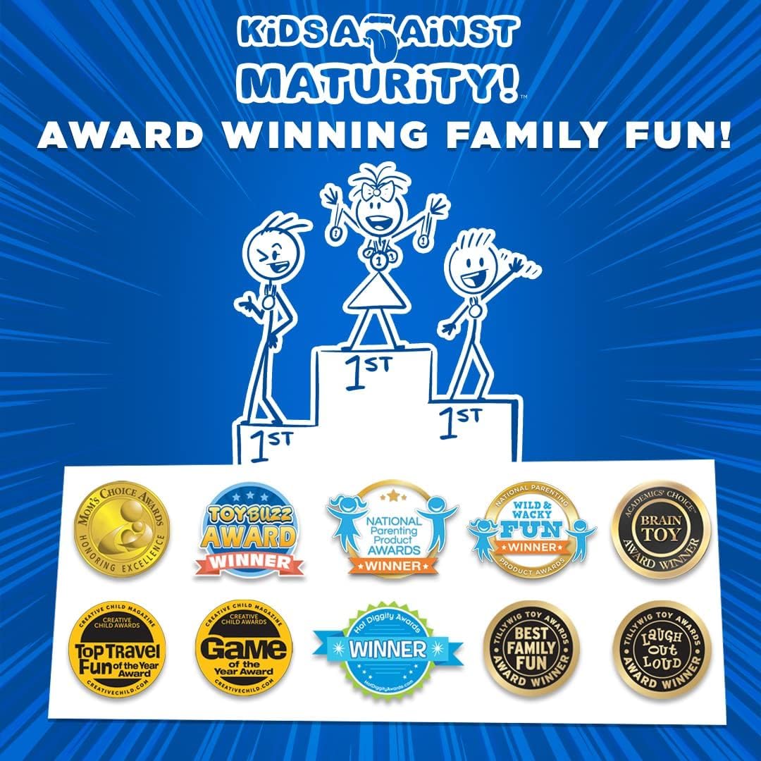 Kids Against Maturity: Funny Family Card Game for 10+ | Portable & Hilarious Family Night