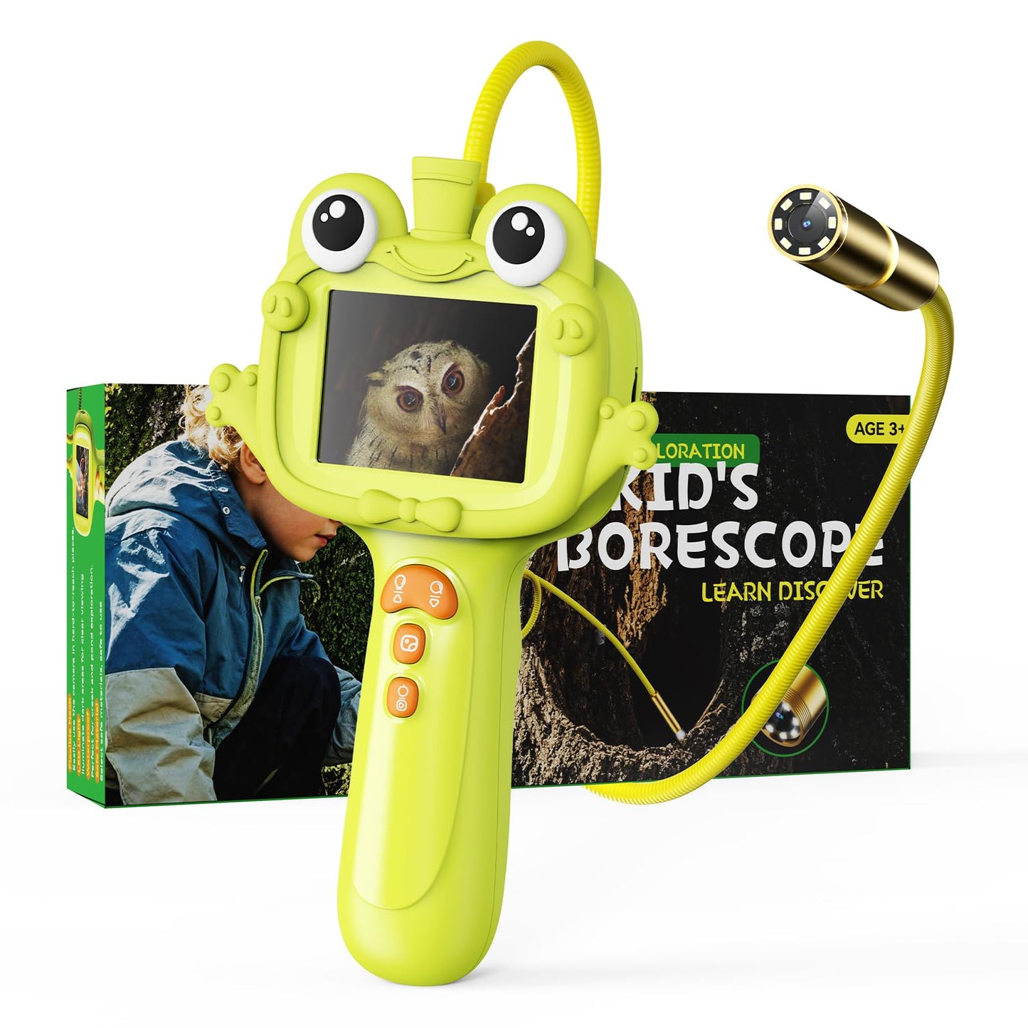 Kids Borescope Camera Toy with Light – STEM Outdoor Explorer for Kids 4-10