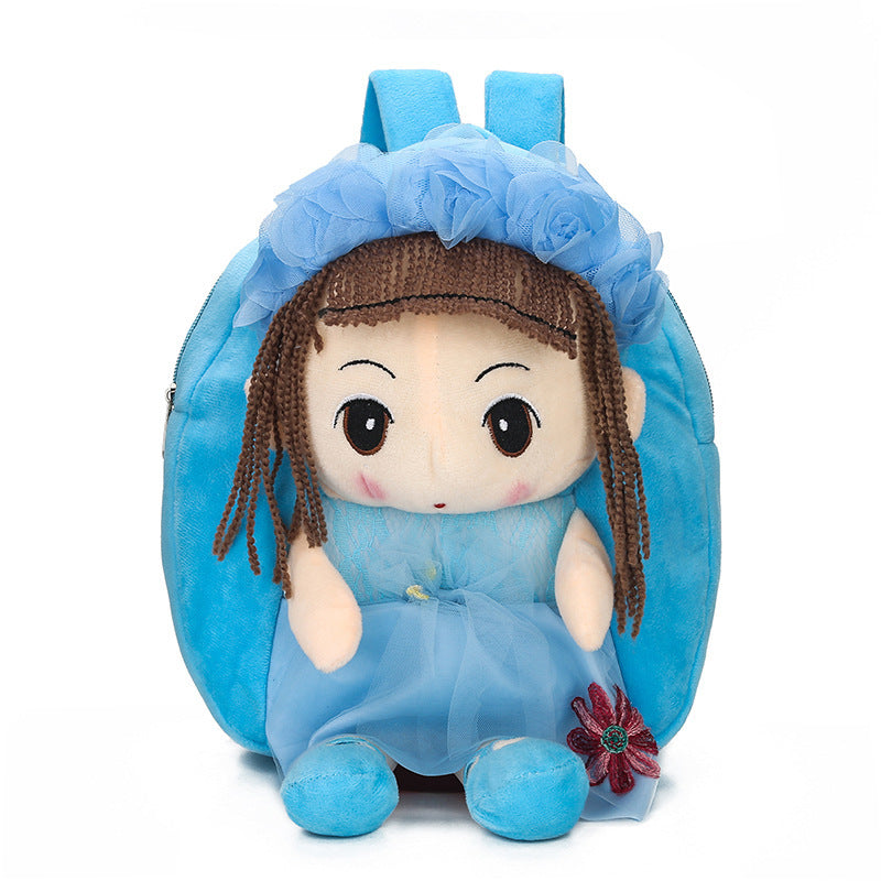 Kids' Cartoon Canvas Doll Backpack