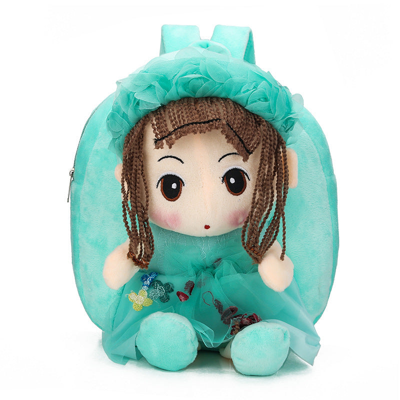 Kids' Cartoon Canvas Doll Backpack
