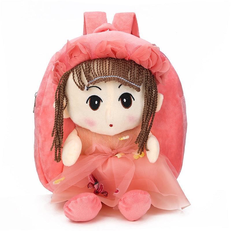 Kids' Cartoon Canvas Doll Backpack