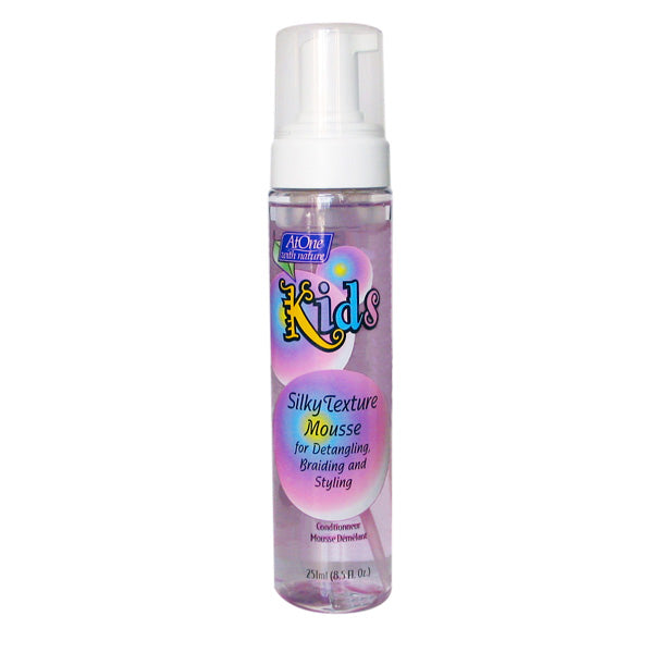 AtOne Kids Silky Texture Mousse 8.5 oz / 251 ml - For Natural Curls & Styling