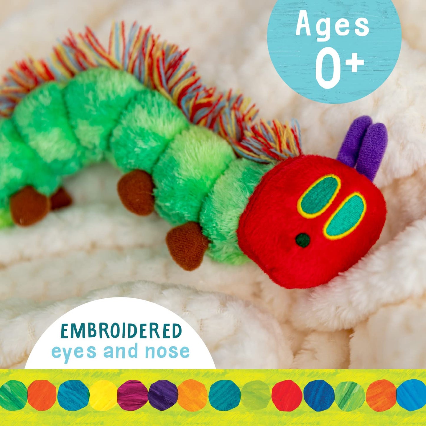 KIDS PREFERRED World of Eric Carle Caterpillar Bean Bag Toy 10in