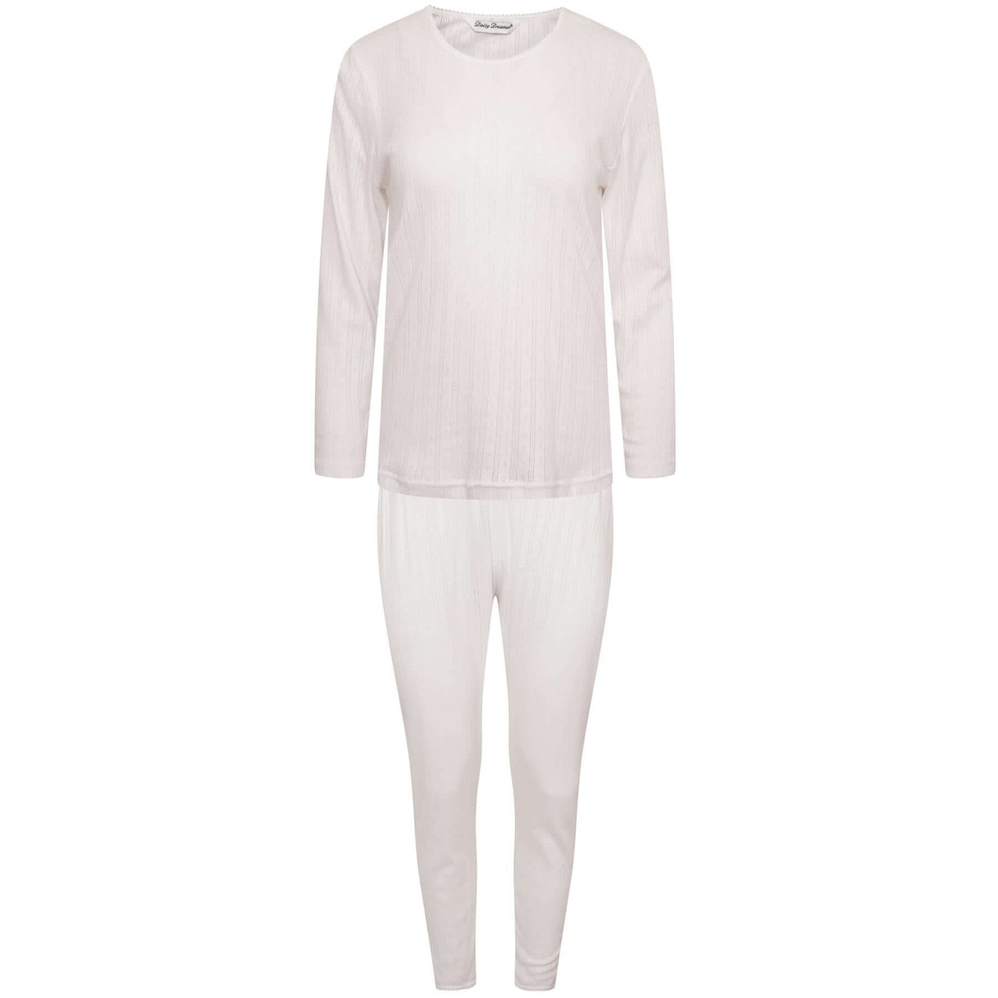 Daisy Dreamer Girls Thermal Underwear Set Long Sleeve Top And Long Jane Pants Cotton Rich