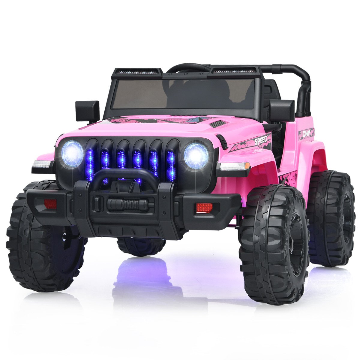12V Kids Ride on Truck with 2.4G Parental Remote Control and Music-Black