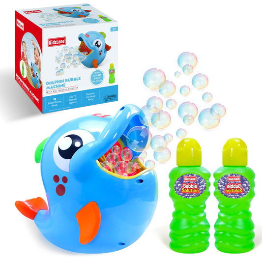 Kidzlane Bubble Dolphin Maker – Kids Bubble Blower (500–1000 Bubbles/Min) Easter Gift & Outdoor Fun