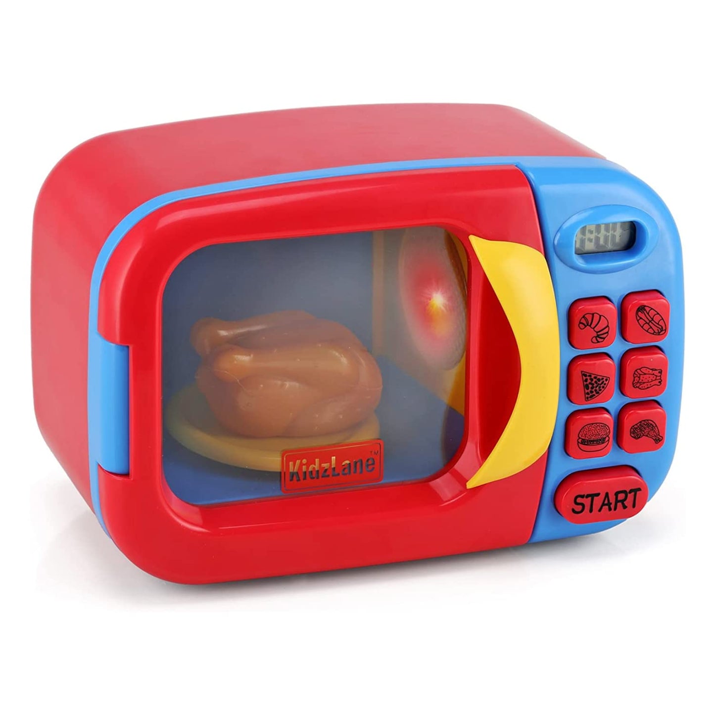 Kidzlane Toy Microwave – Play Kitchen Oven for Kids & Toddlers