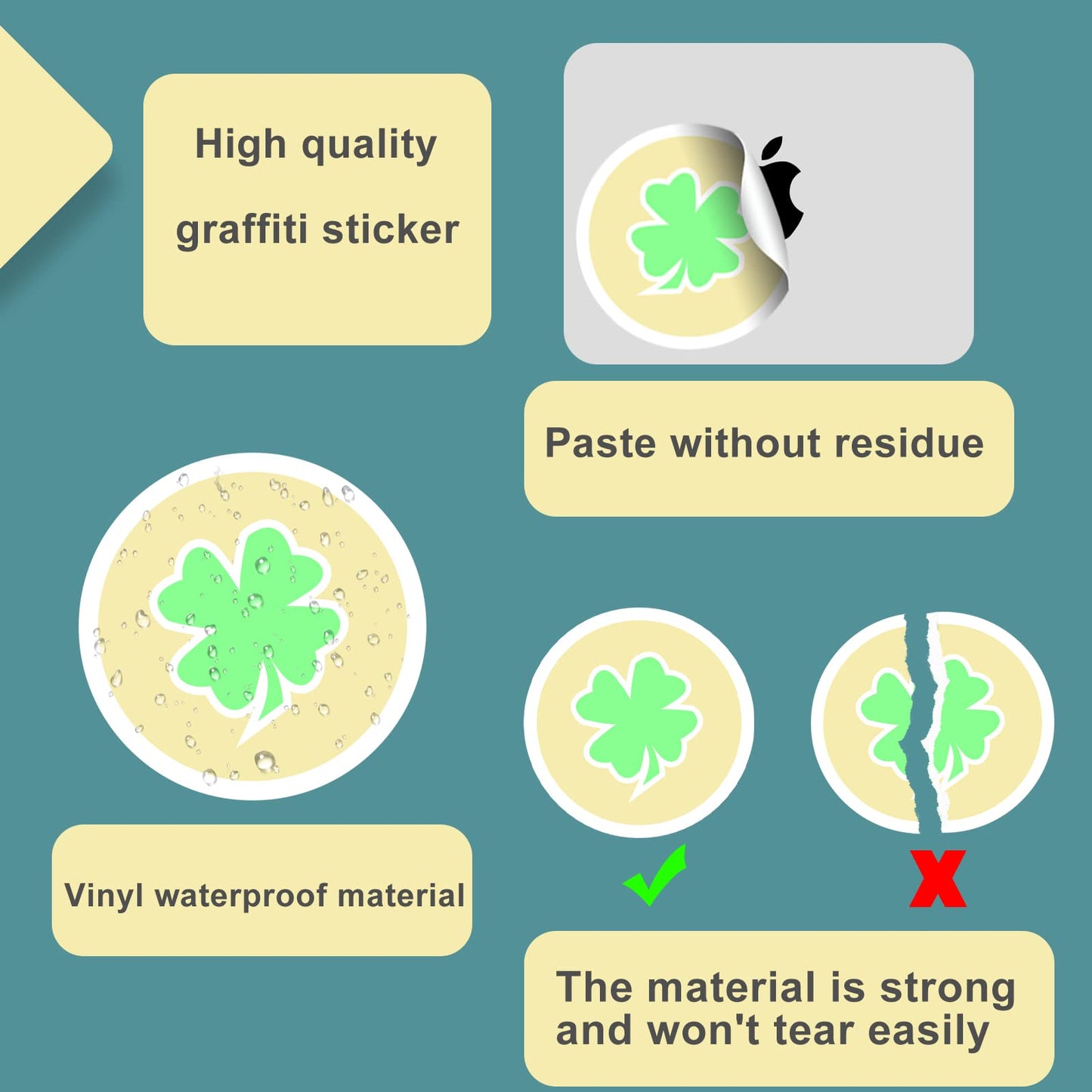 Kigibo Earth Day Stickers Pack – 200 Pcs Waterproof Vinyl Decals for Water Bottles & More