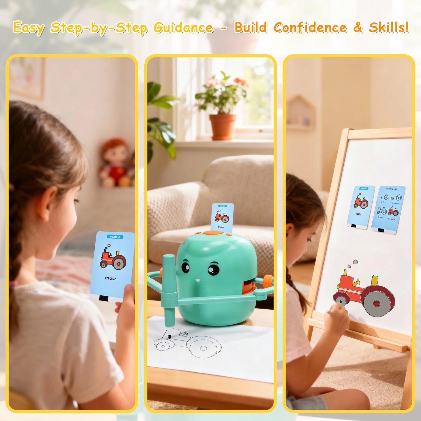 Kignao Drawing Robot for Kids – Interactive Montessori Art Toy (Green)