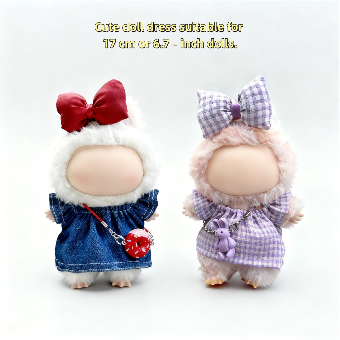 Kigrfv 17 cm Doll Clothes Set — 4 Outfits for 6.7-Inch Dolls | Premium Fashion Accessories Bundle