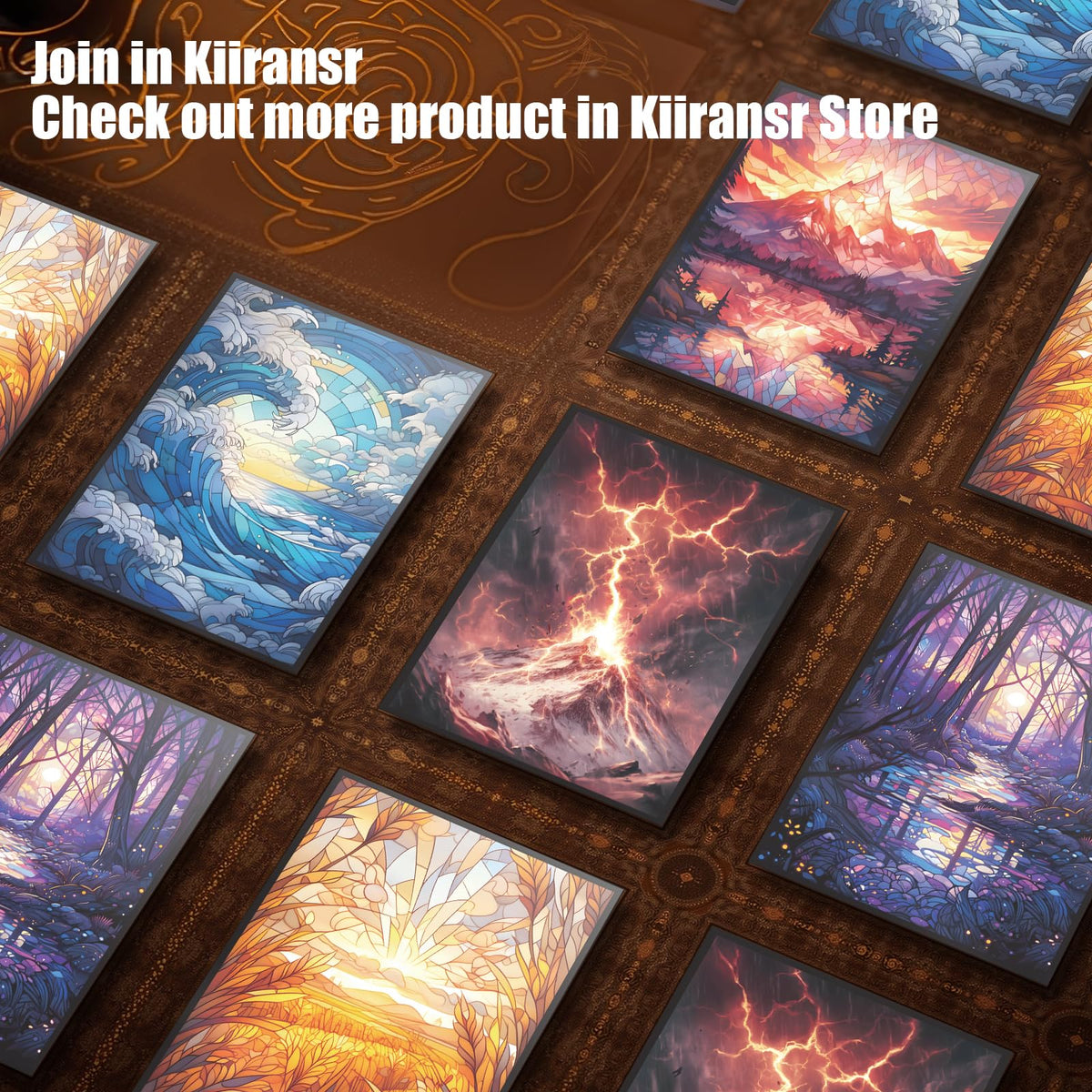 Kiiransr MTG Card Sleeves – Swamp, Ultra Clear Front & Matte Back, 100 Count (Standard Size)
