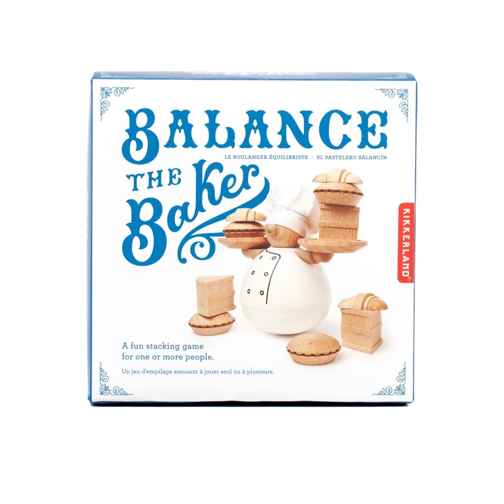 Kikkerland Balance The Baker — Playful Pastry Stacking Game