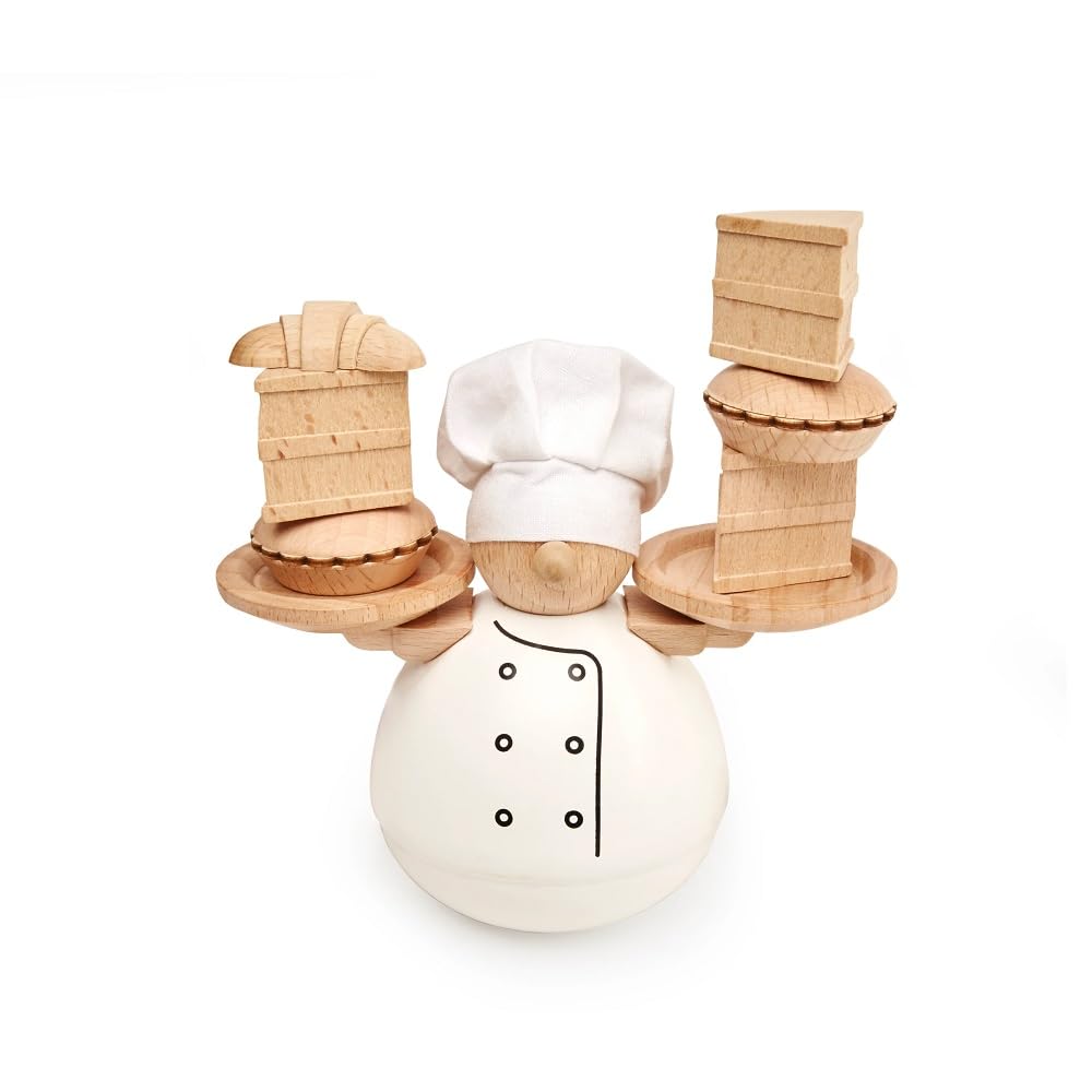 Kikkerland Balance The Baker — Playful Pastry Stacking Game