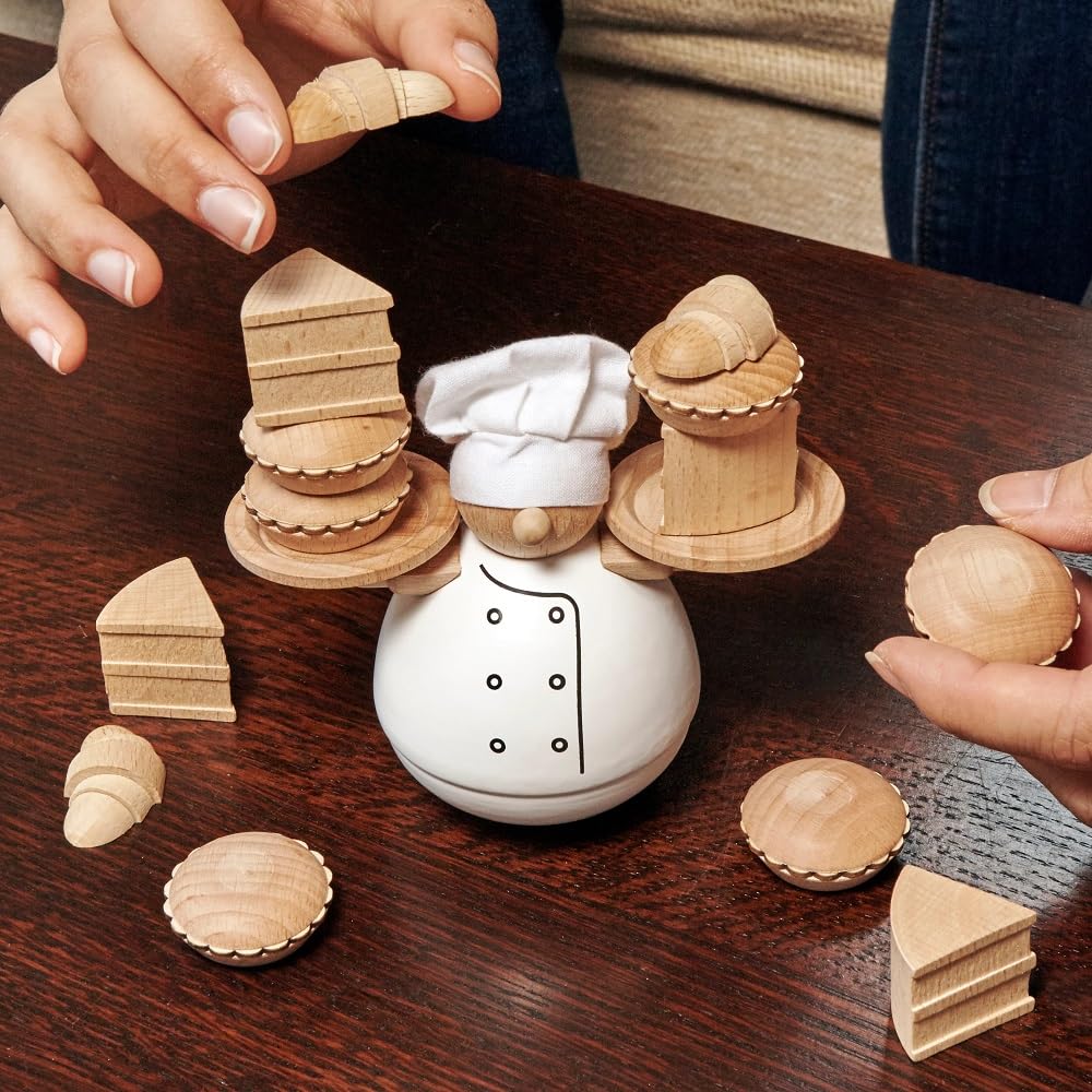 Kikkerland Balance The Baker — Playful Pastry Stacking Game