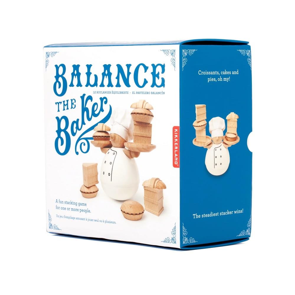 Kikkerland Balance The Baker — Playful Pastry Stacking Game