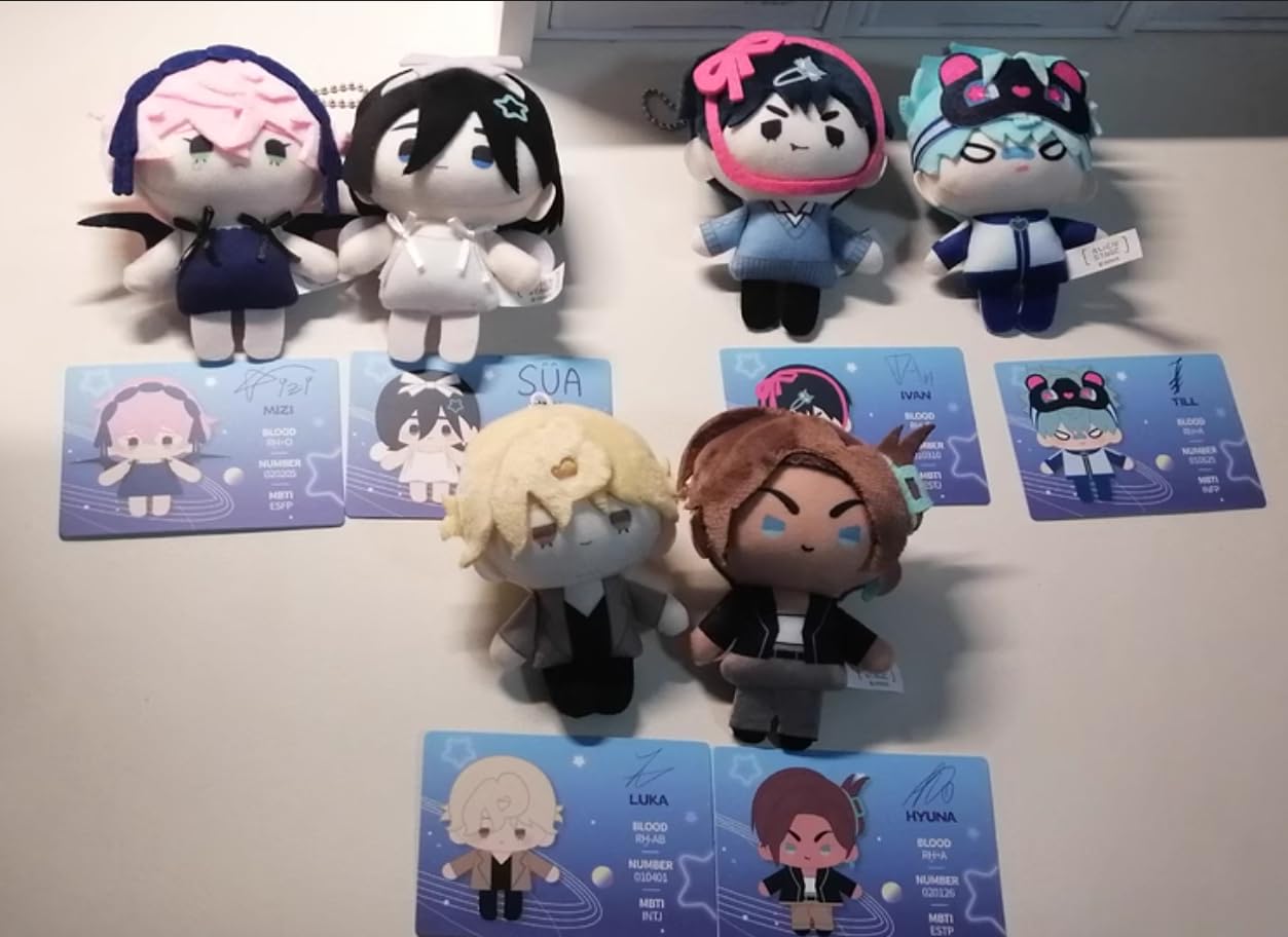 KILA MILA Anime Allien Stage Plush Keychain | Mizi Sua Till Ivan Luka – Random Blind Box Mini Pendant