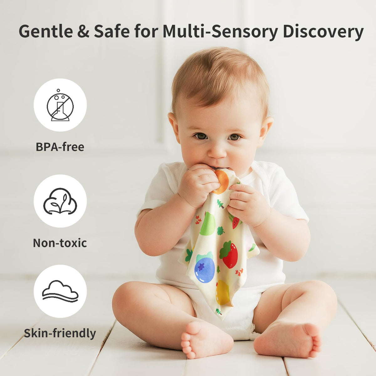 KILGICO Baby Tissue Box Toy – Montessori Sensory Toy for Babies 6–12 Months