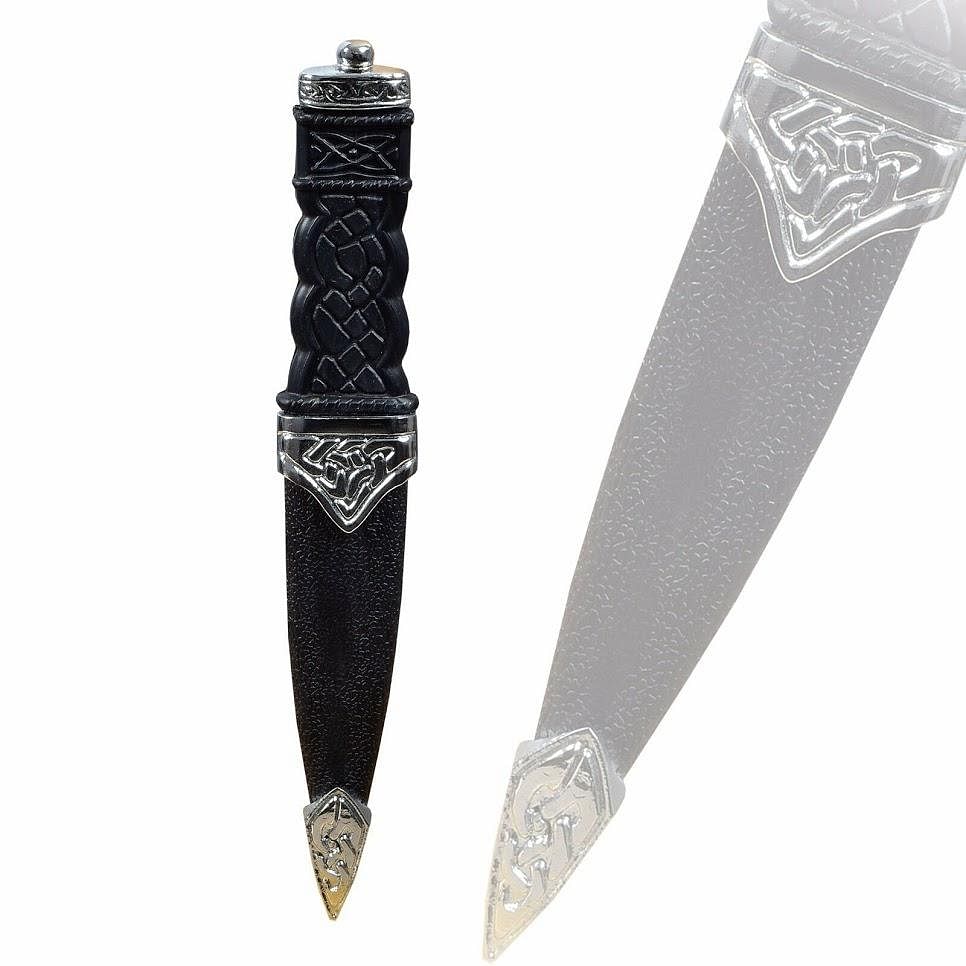 Kilt Highlandwear Safety Sgian Dubh dummy pewter mount Chrome