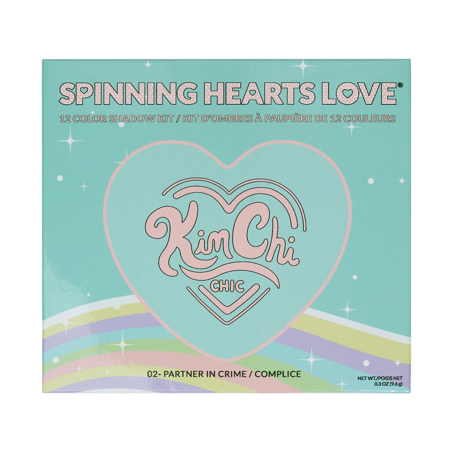 Kimchi Chic Spinning Hearts Love Eyeshadow Palette — 12 Shades for Soft Glam to Bold Looks, Long-Lasting