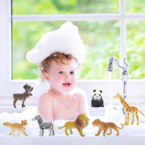 Kimicare Animal Figurines Toy Set – 52 Pcs Mini Safari Animals