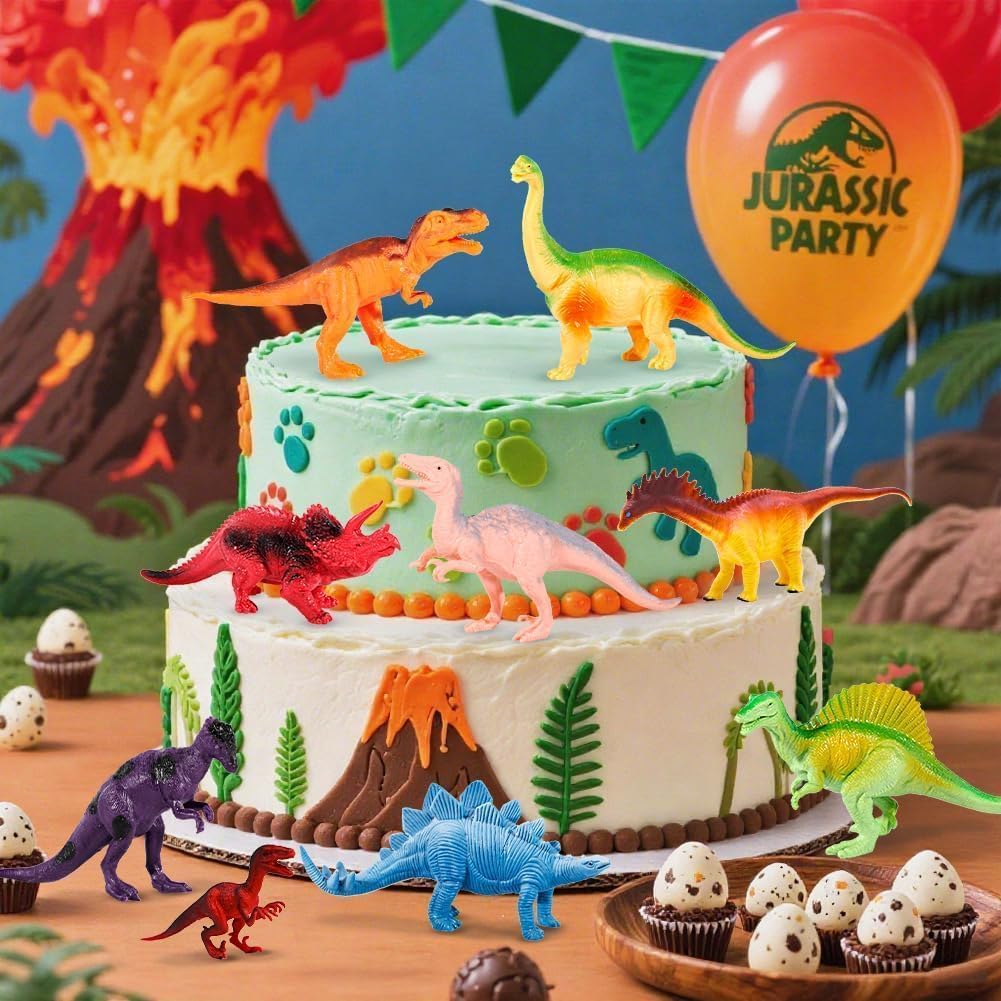 Kimicare Kids Dinosaur Figures – 18 Pcs STEM Dino Toys for Ages 3-5