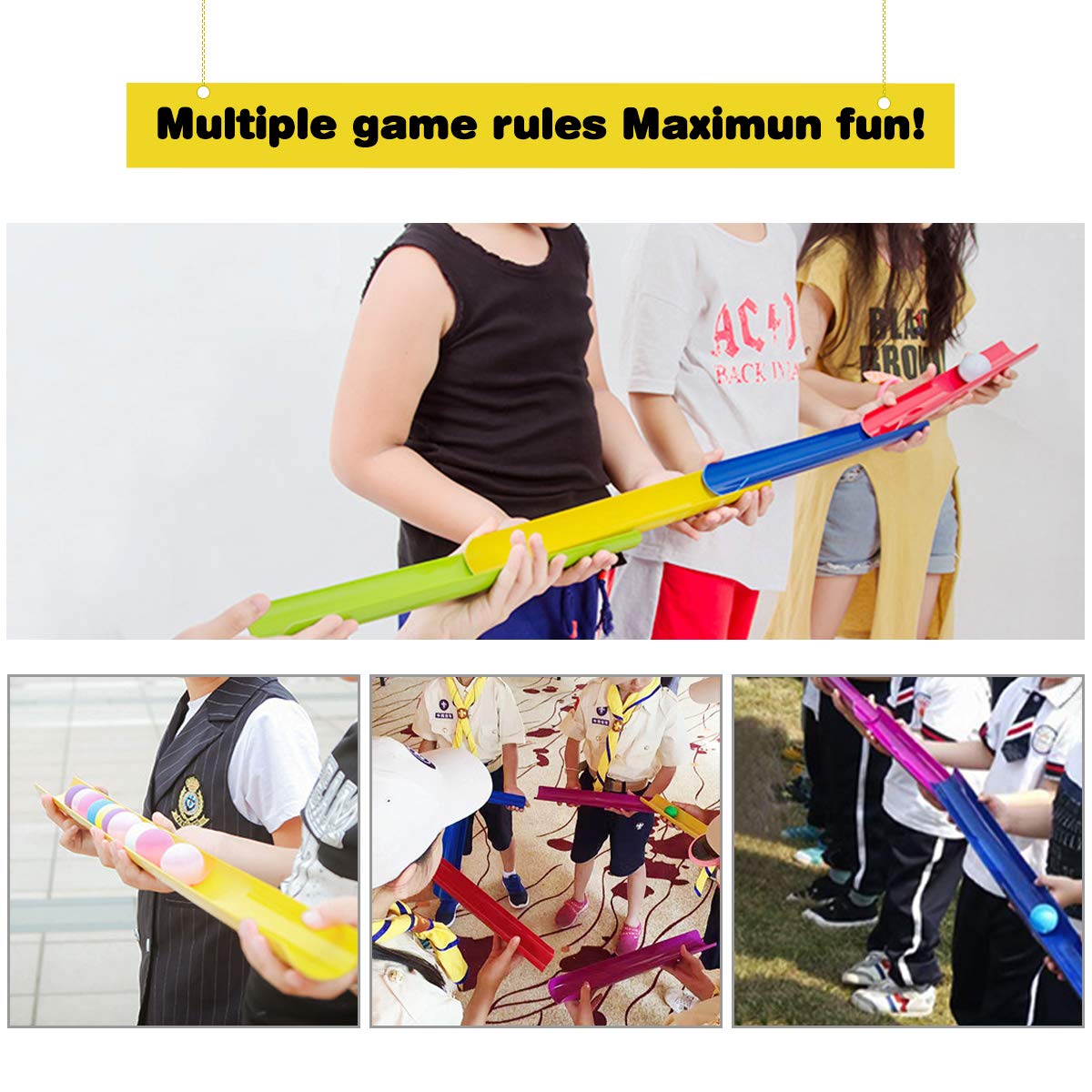 KINDEN 15-Pipe Pipeline Team Building Kit – Group Games & Field Day