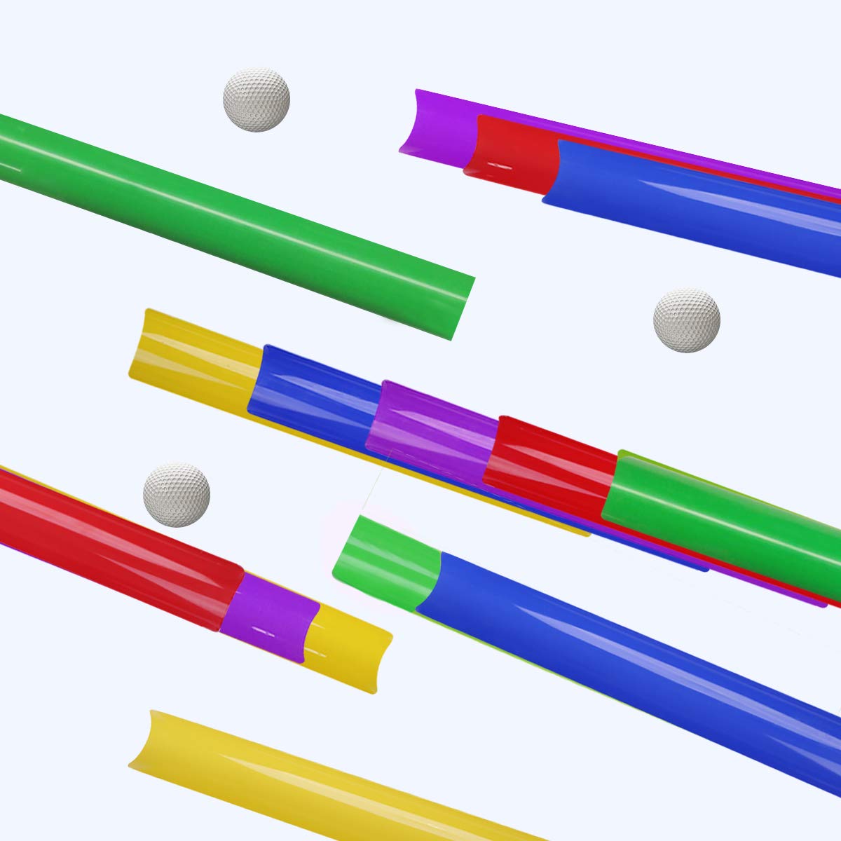 KINDEN 15-Pipe Pipeline Team Building Kit – Group Games & Field Day