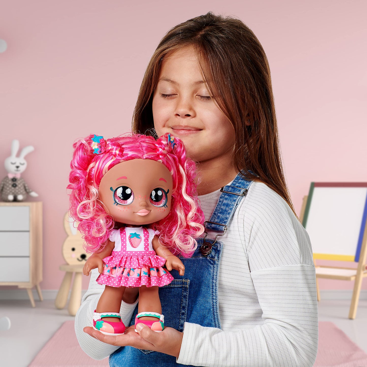 Kindi Kids Scented Sisters: Berri D'Lish 10-Inch Pre-School Play Doll – Strawberry Blossom Scent