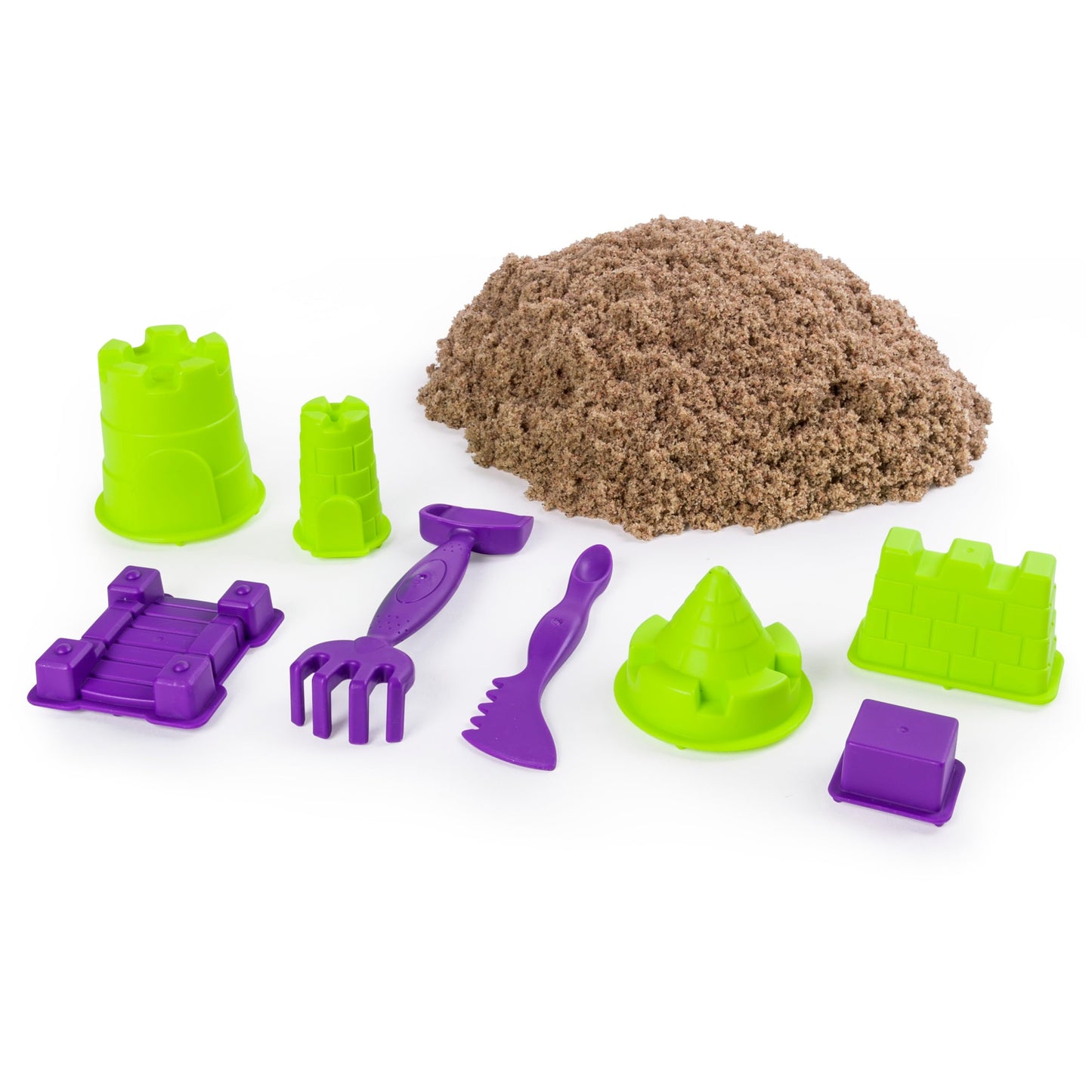 Kinetic Sand Beach Sand Kingdom Playset – 3 lbs Beach Sand, Molds & Tools, Sensory Toys for Kids 3+