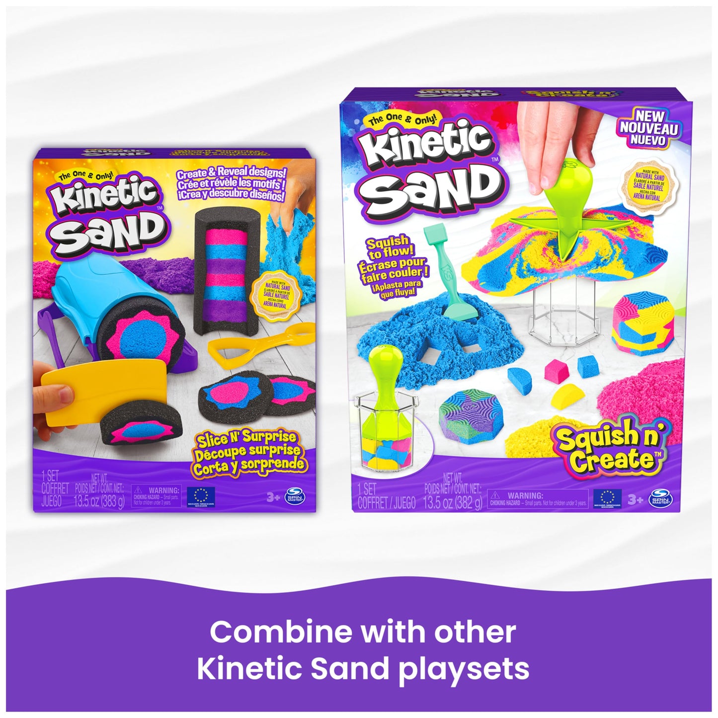 Kinetic Sand Castle Containers 12-Pack – Multi-Color Sensory Sand for Kids 3+