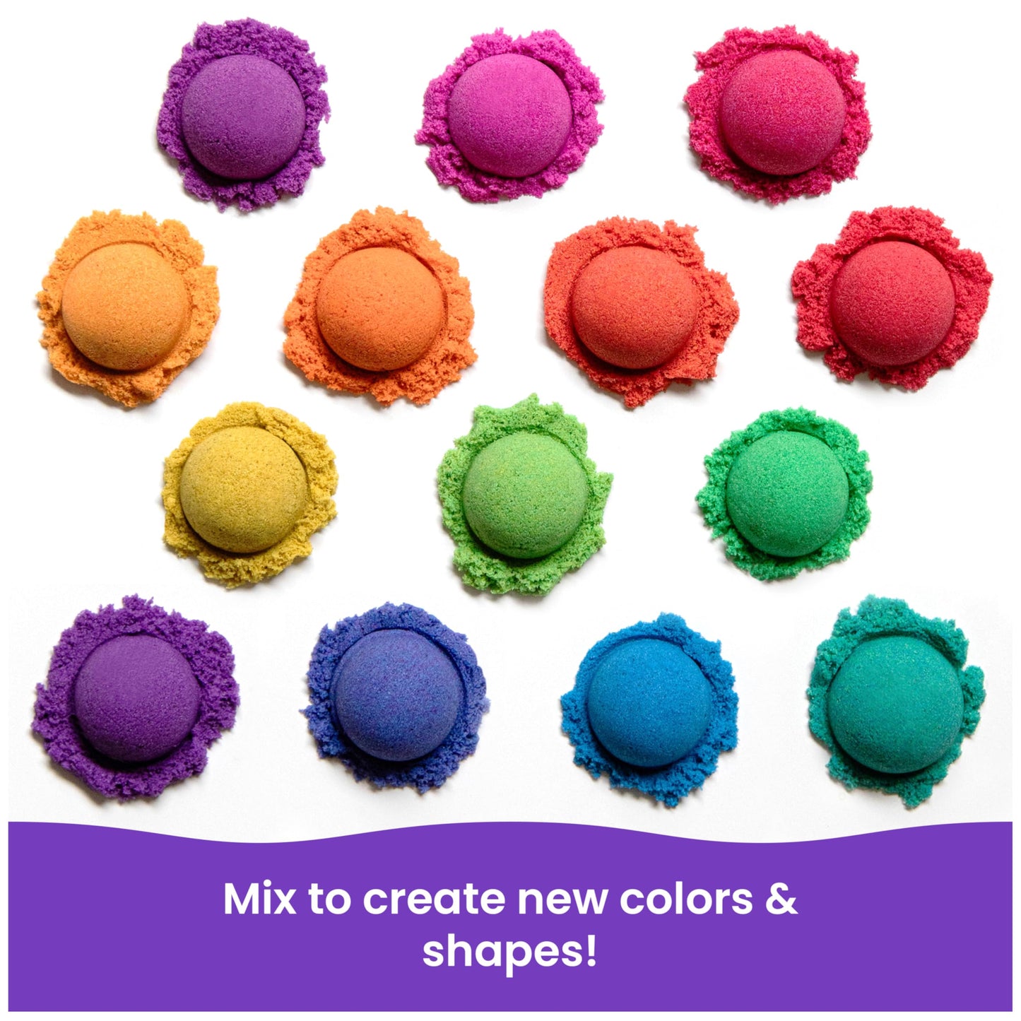 Kinetic Sand Castle Containers 12-Pack – Multi-Color Sensory Sand for Kids 3+