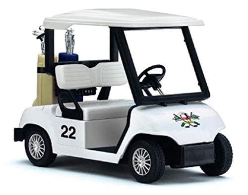 KiNSFUN Golf Cart 4.5-Inch Die Cast Metal Model with Pull-Back Action Toy