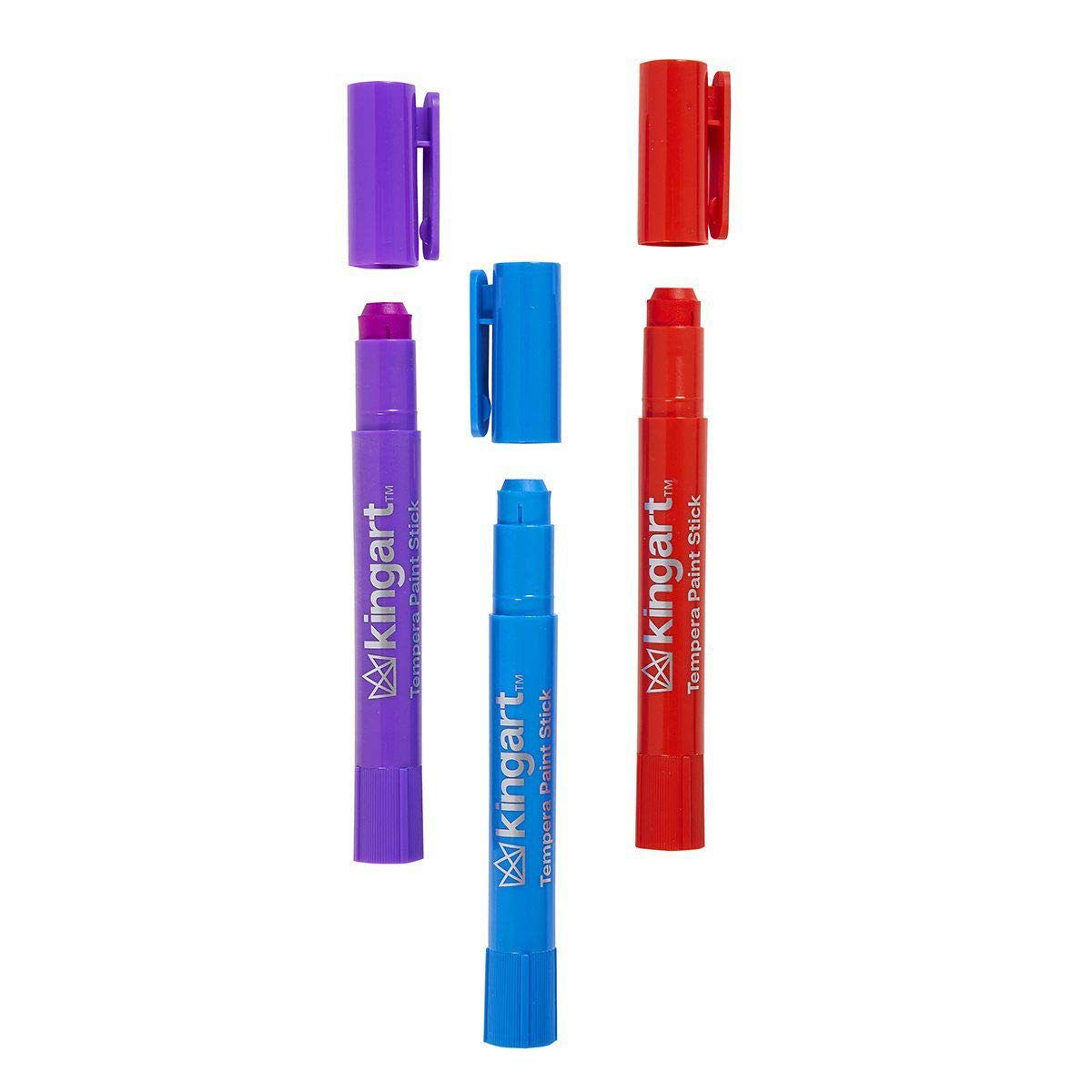 KINGART Tempera Paint Sticks – 24 Rich Colors, Quick-Dry, Non-Toxic, Mess-Free Kids' Art