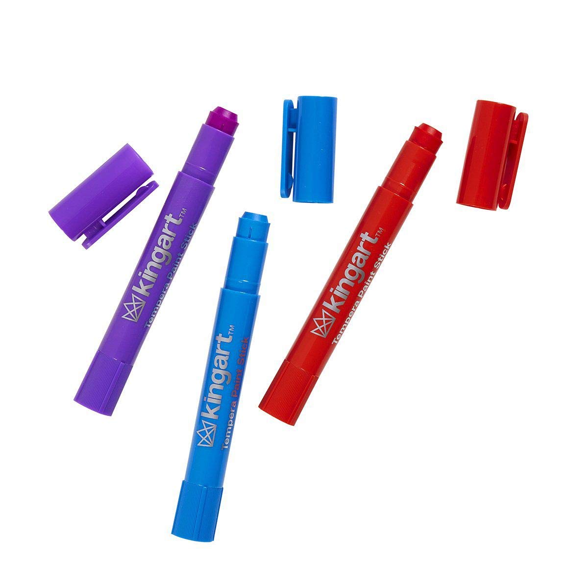 KINGART Tempera Paint Sticks – 24 Rich Colors, Quick-Dry, Non-Toxic, Mess-Free Kids' Art