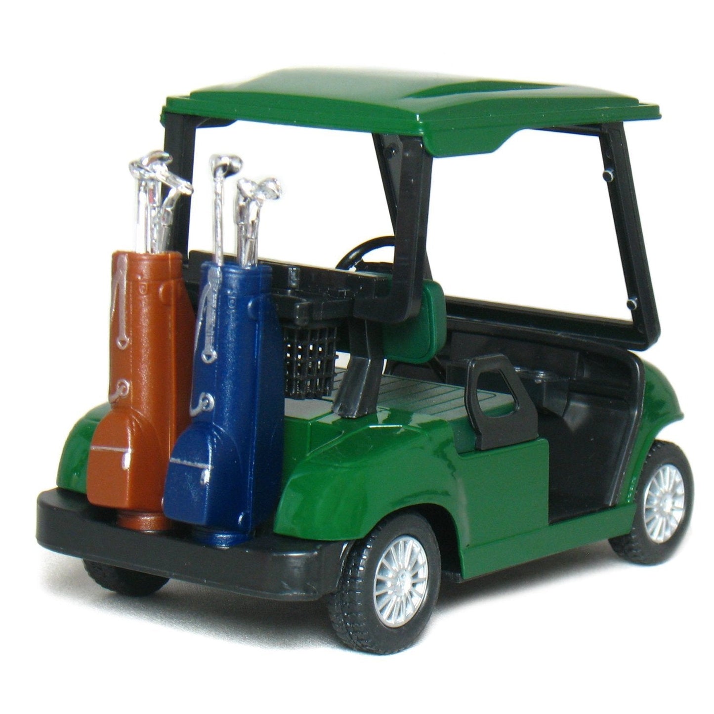 KiNSFUN Golf Cart 4.5-Inch Die Cast Model – Pull-Back Action, Moveable Golf Clubs