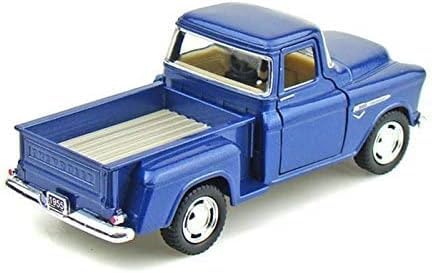 KiNSMART 1955 Chevrolet Stepside Pickup – 1:32 Die-Cast, 5-Inch Blue Display Model