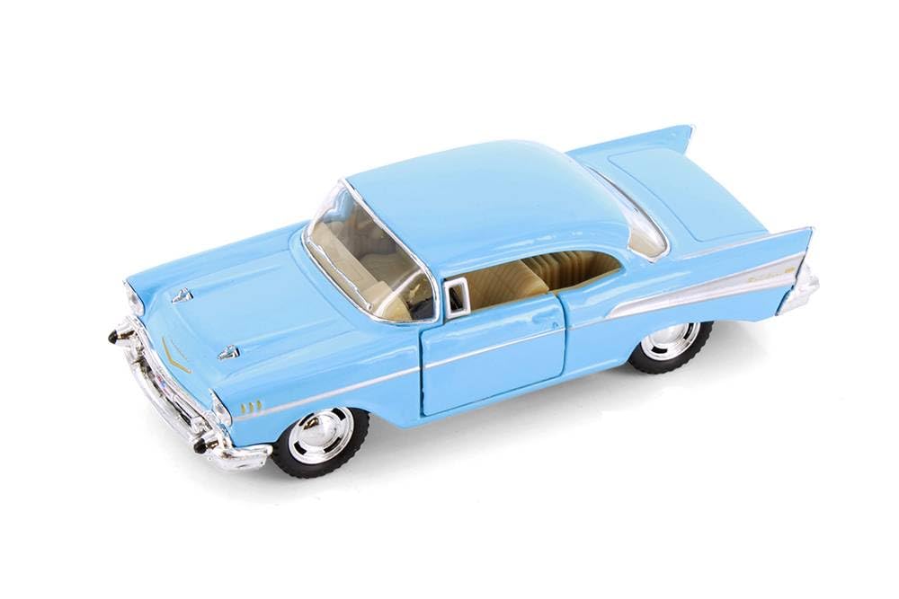 KiNSMART 1957 Chevy Bel Air Coupe 1:40 Die-Cast Model – 5 Inch, Blue