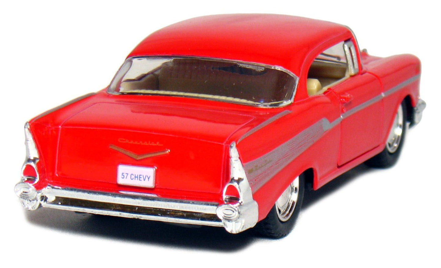 KiNSMART 1957 Chevy Bel Air Coupe – 1:40 Scale Die-Cast Model Car, 5-Inch, Red