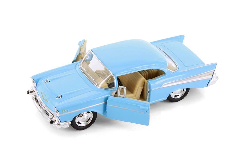 KiNSMART 1957 Chevy Bel Air Coupe 1:40 Die-Cast Model – 5 Inch, Blue