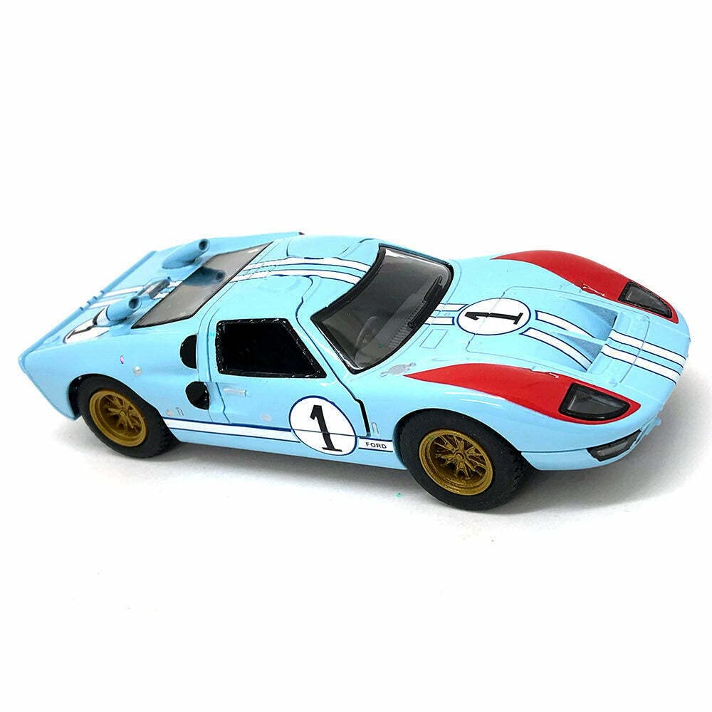 KiNSMART SetOf3 1966 Ford GT40 MKII Heritage Edition – 5-Inch Die Cast Models (Blue/Brown/Black)