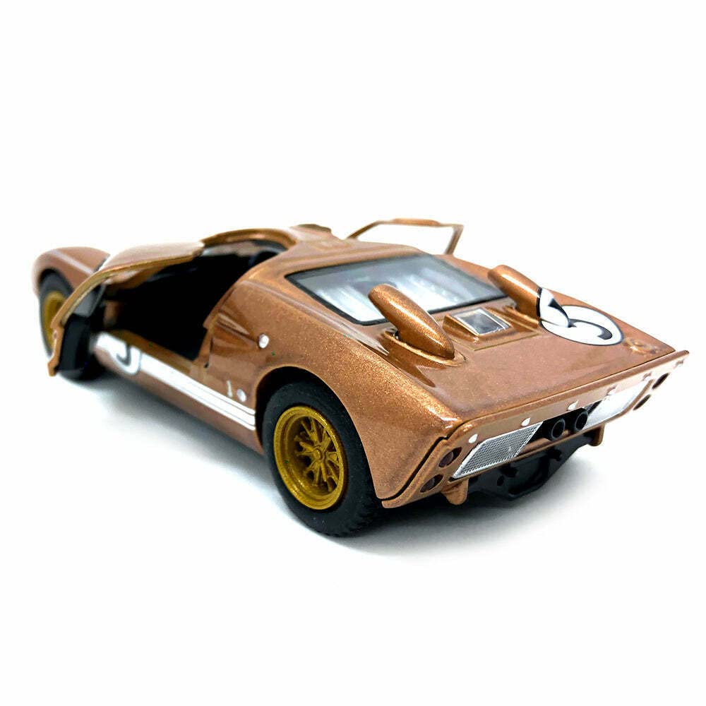 KiNSMART SetOf3 1966 Ford GT40 MKII Heritage Edition – 5-Inch Die Cast Models (Blue/Brown/Black)
