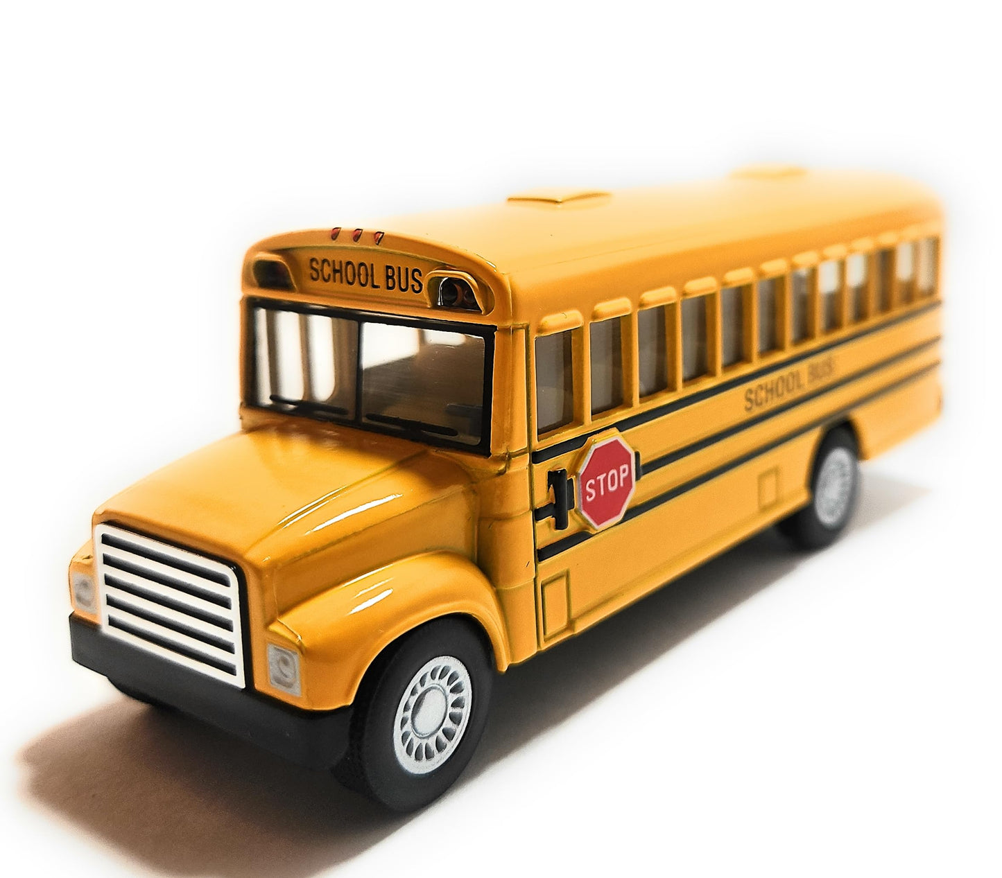 KiNSMART KiNSFUN Yellow School Bus 5-Inch Die-Cast Model Toy Car
