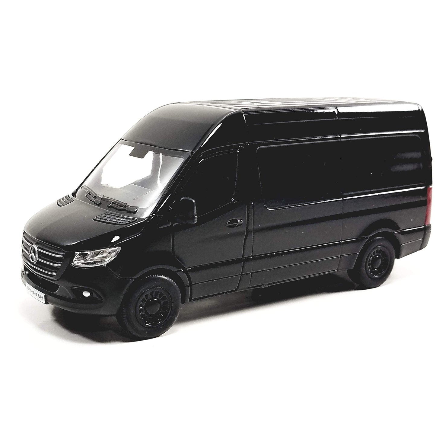 KiNSMART Mercedes-Benz Sprinter Cargo Van 1:48 Die-Cast Model – Pull-Back Action, Black