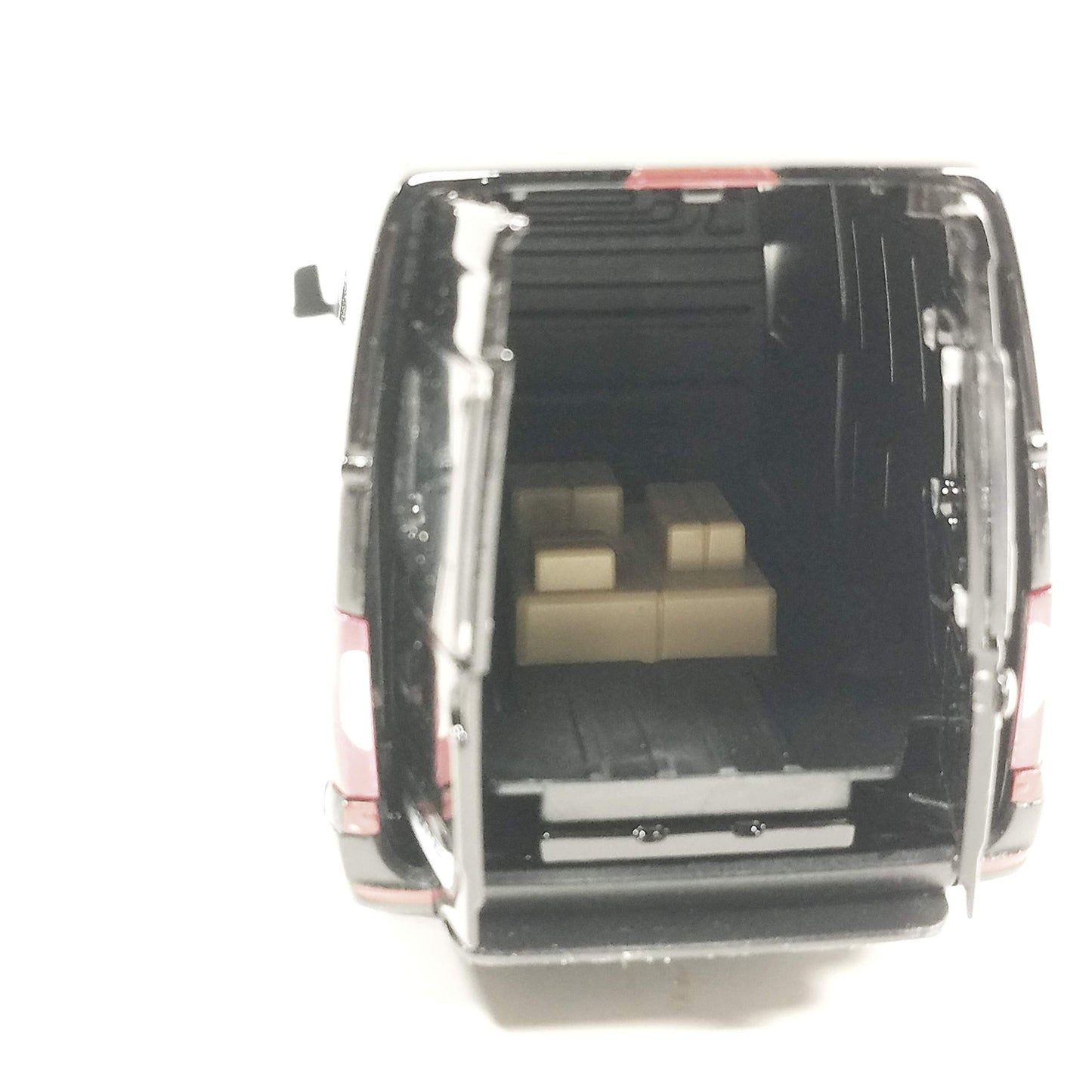 KiNSMART Mercedes-Benz Sprinter Cargo Van 1:48 Die-Cast Model – Pull-Back Action, Black