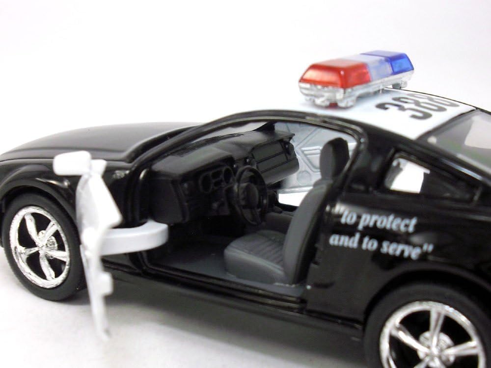 KiNSMART 2006 Ford Mustang GT 1:38 Die-Cast Model Car – 5-Inch Display (Police)