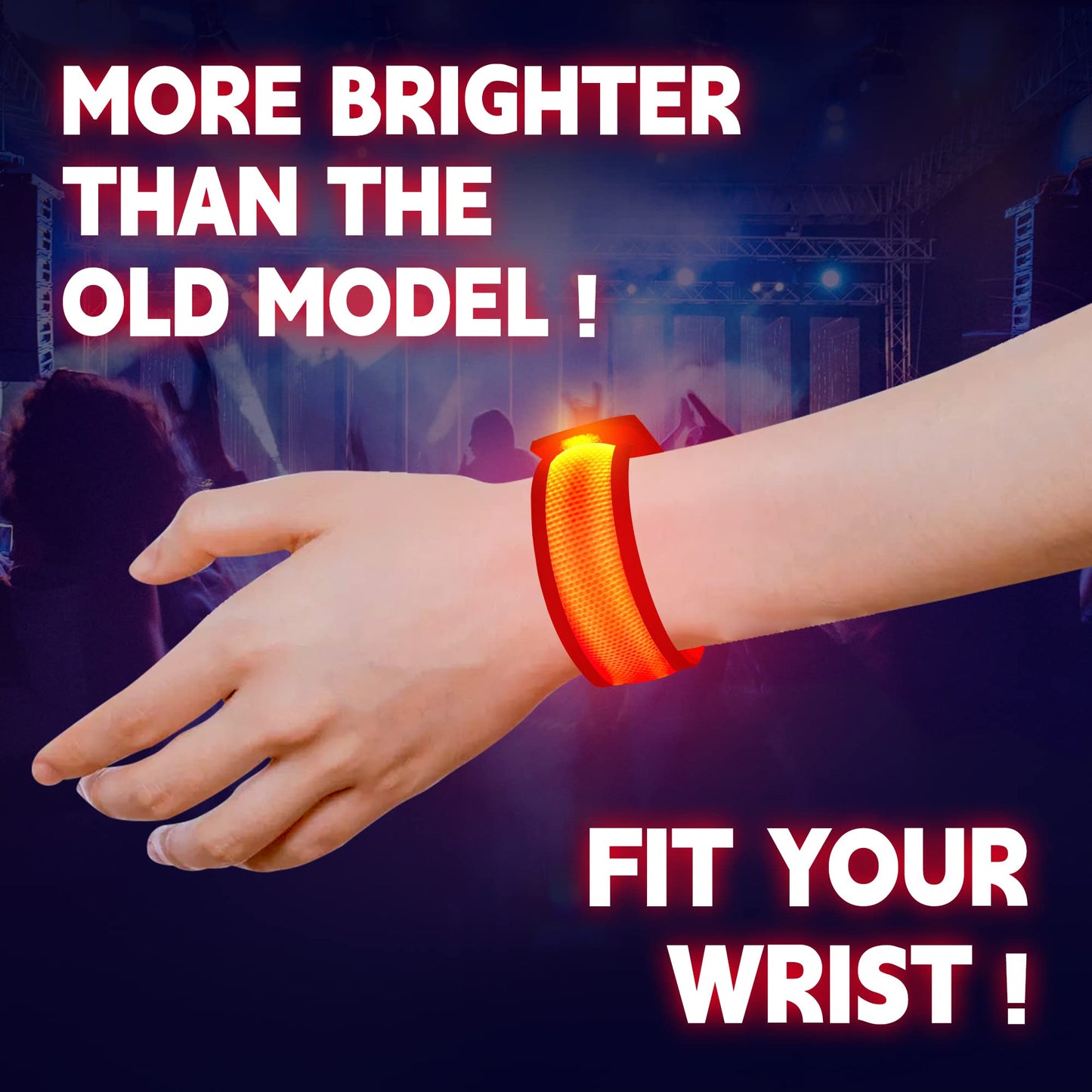 KIRALUMI 8 Pack LED Glow Bracelets – Light Up Wristbands for Parties, Concerts & Festivals
